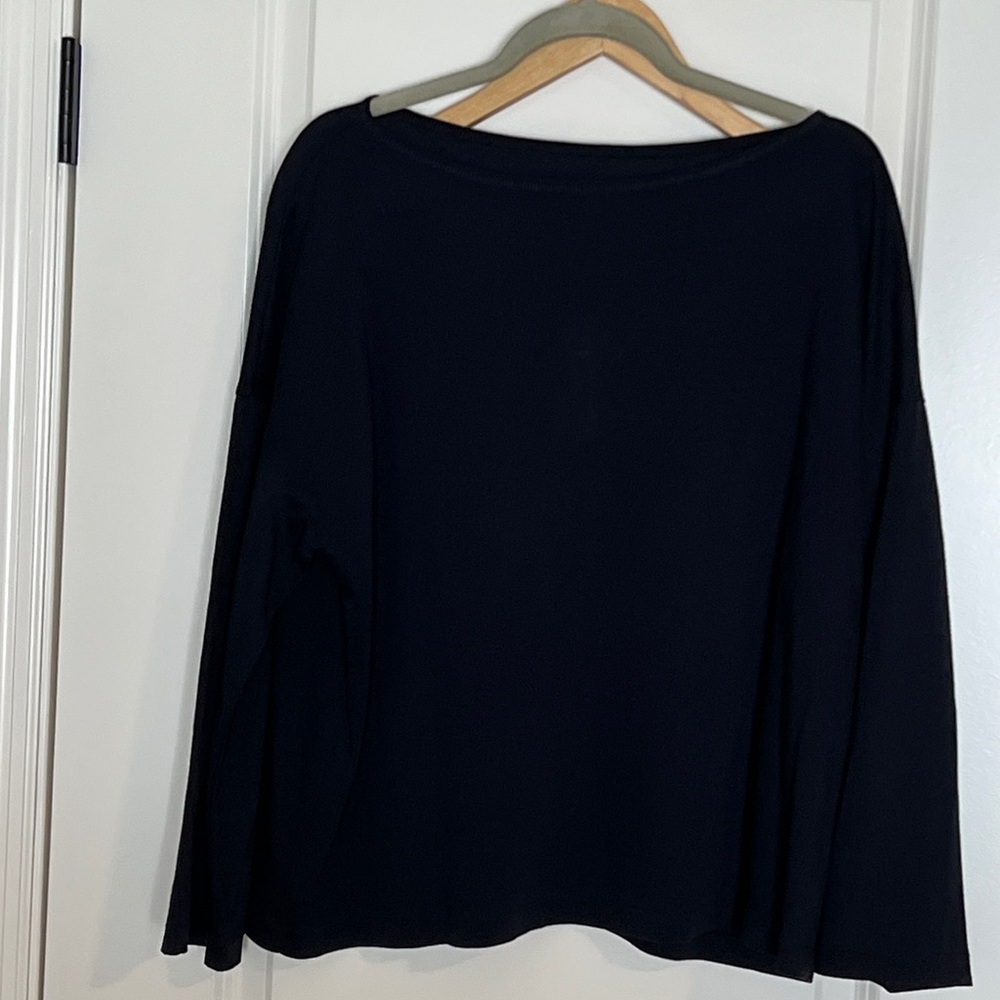 Eileen Fisher luxury Pima cotton long sleeve shirt, size 1X